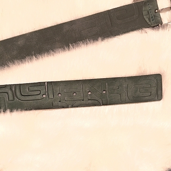 Energie Green Leather Belt. Made In Italy. Size 30. Great Condition. - Picture 7 of 8